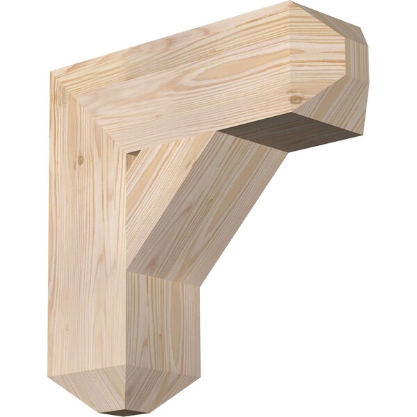 Ekena Millwork Traditional Craftsman Smooth Bracket, Douglas Fir, 5 1/2"W x 18"D x 18"H BKT06X18X18TRA04SDF - main